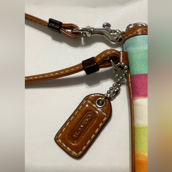 Coach wristlet multicolor striped - Picture 4 of 8